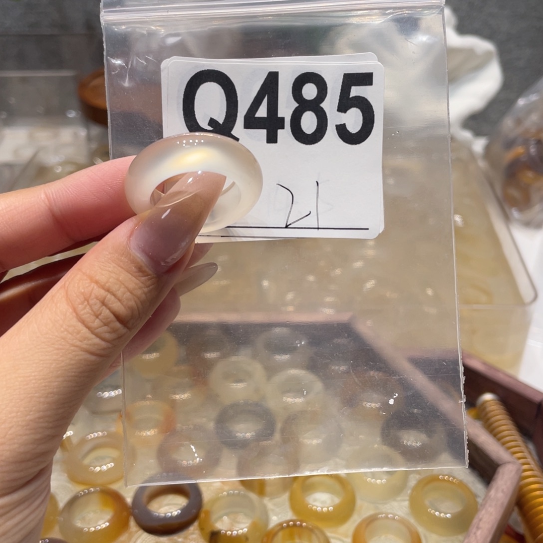 玛瑙/玉髓未镶嵌戒指485