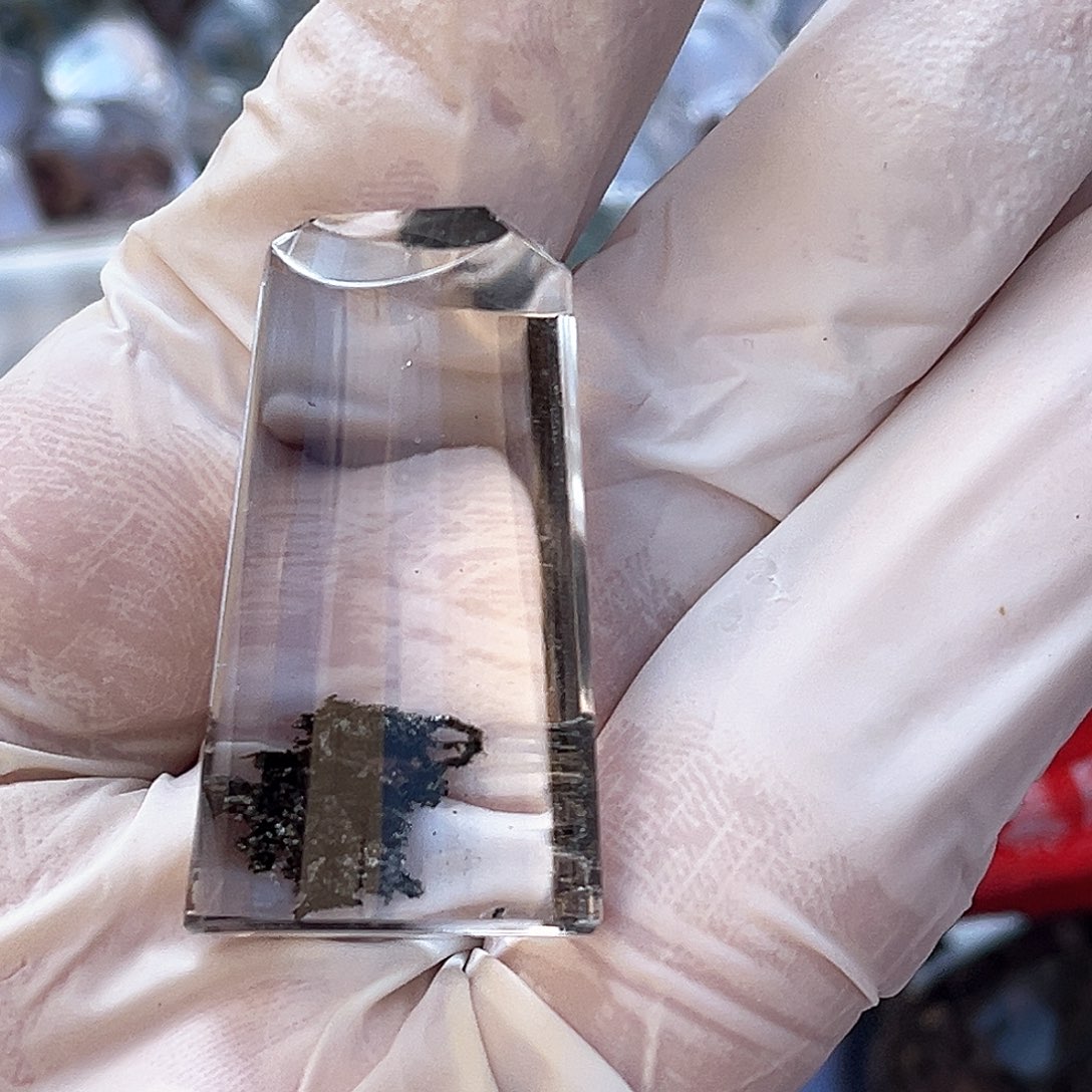 水晶绿幽灵牌子未镶嵌牛**水