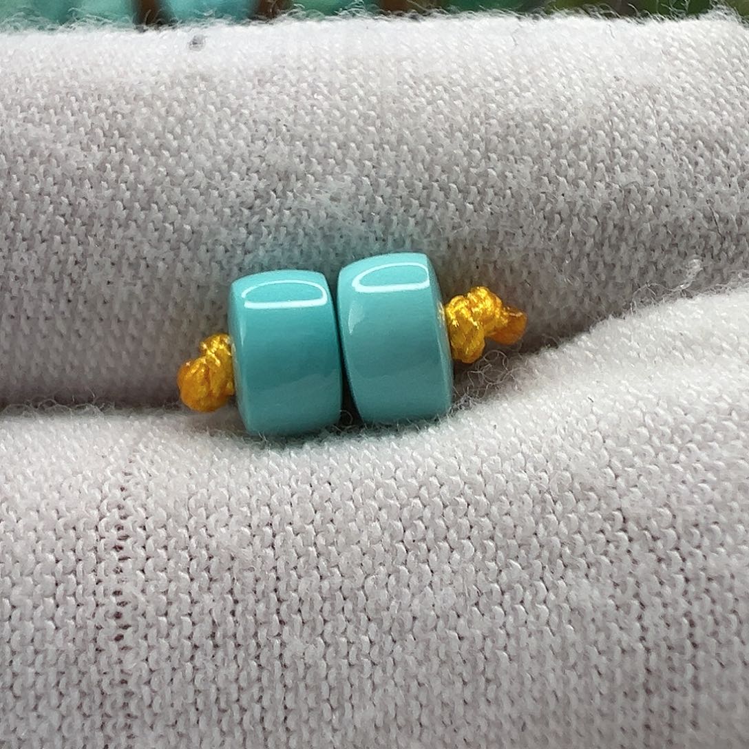 绿松石直切珠 未镶嵌