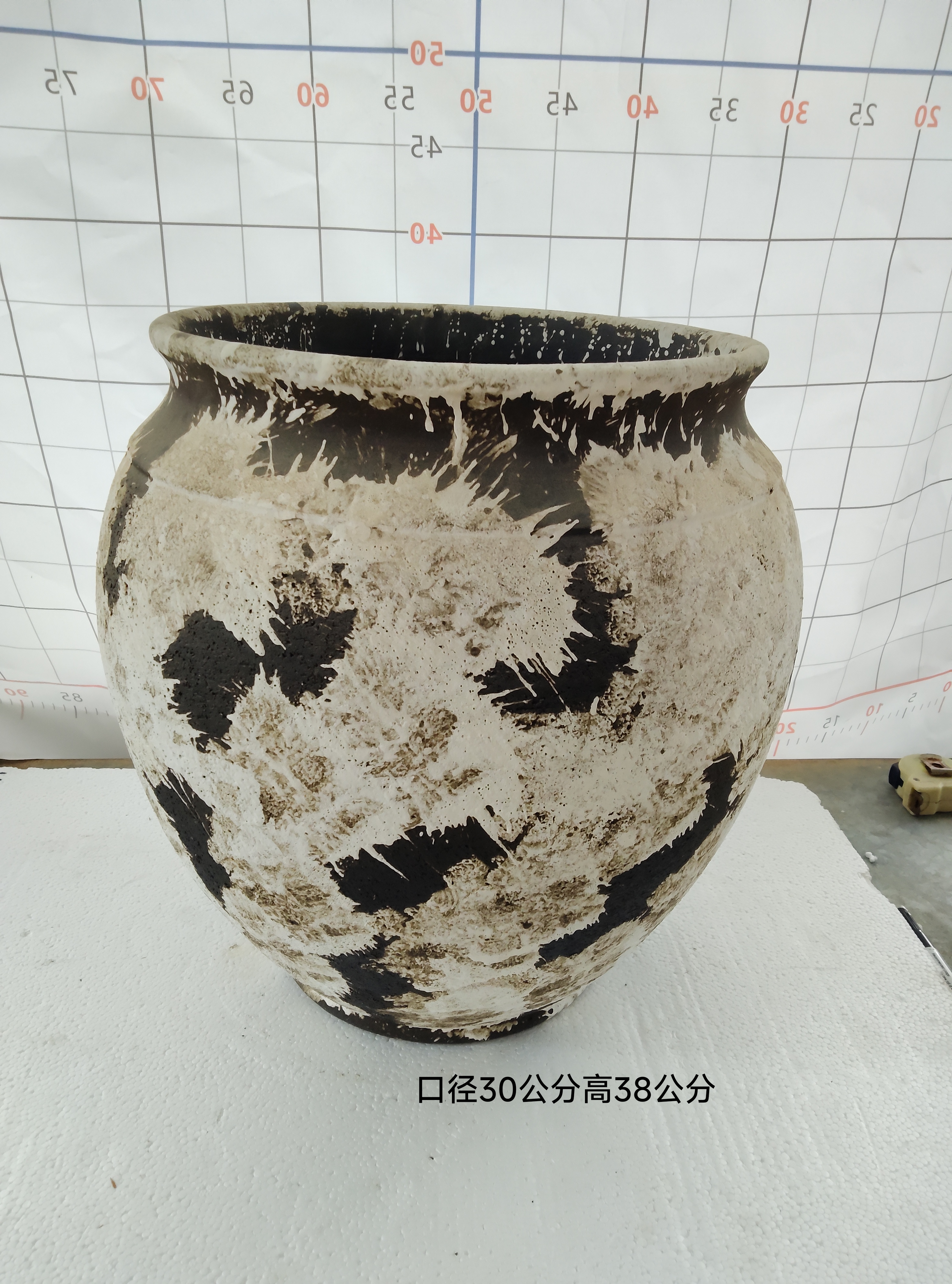复古诧寂风大口径花盆家用三角梅专用透气陶盆