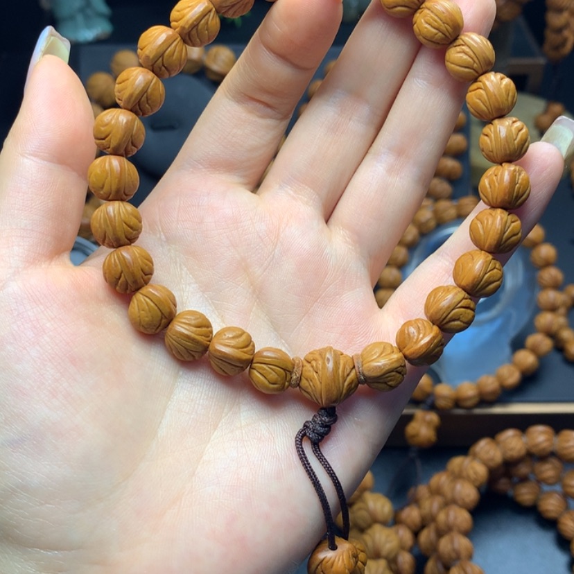 【闪购商品】桃核手串清****爸野生玉龙脊10
