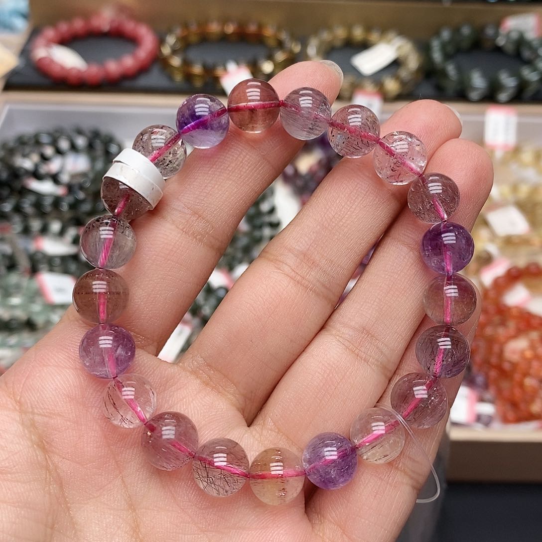 未镶嵌手链水晶超七9m+ T097 开播福利