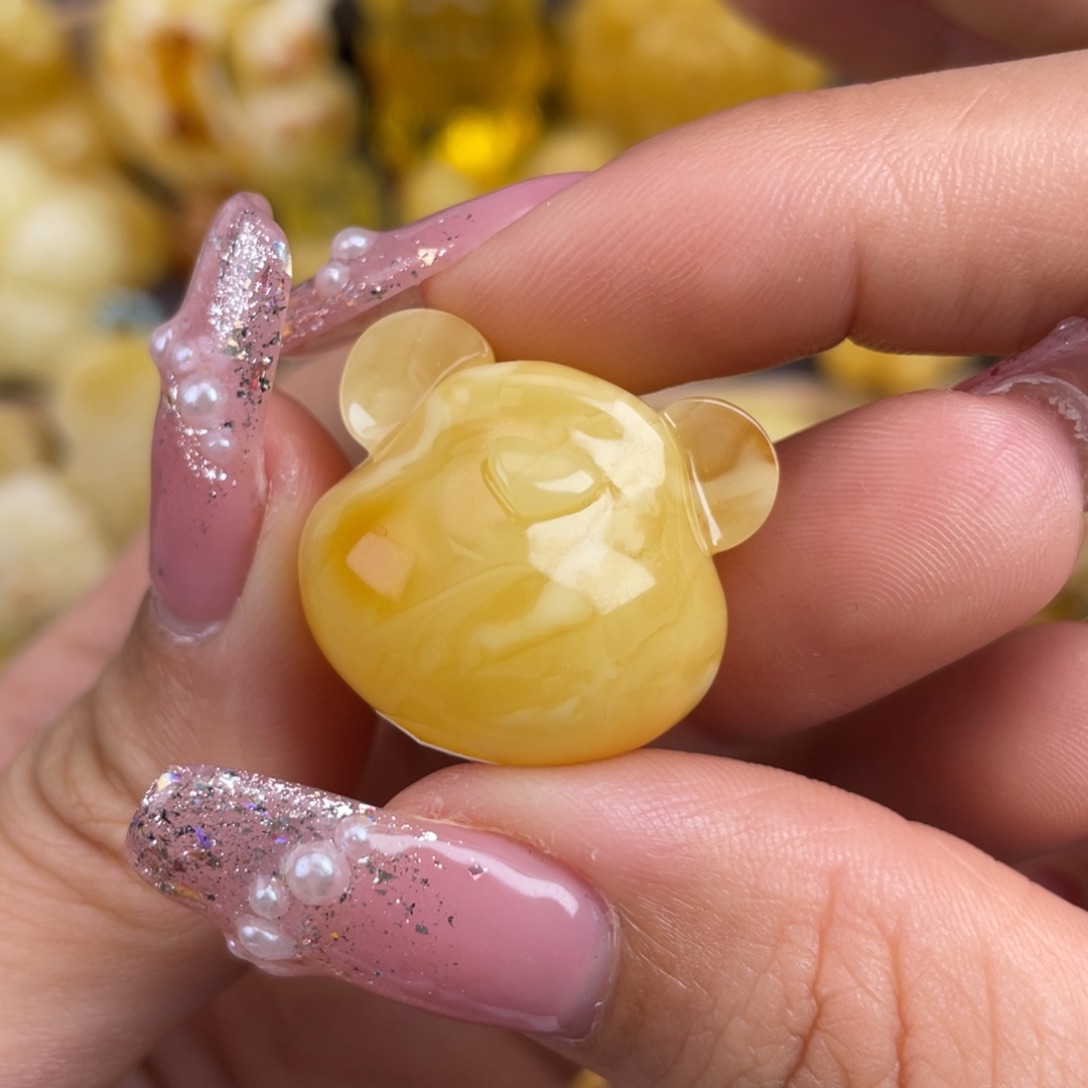 琥珀裸石未镶嵌蜜蜡