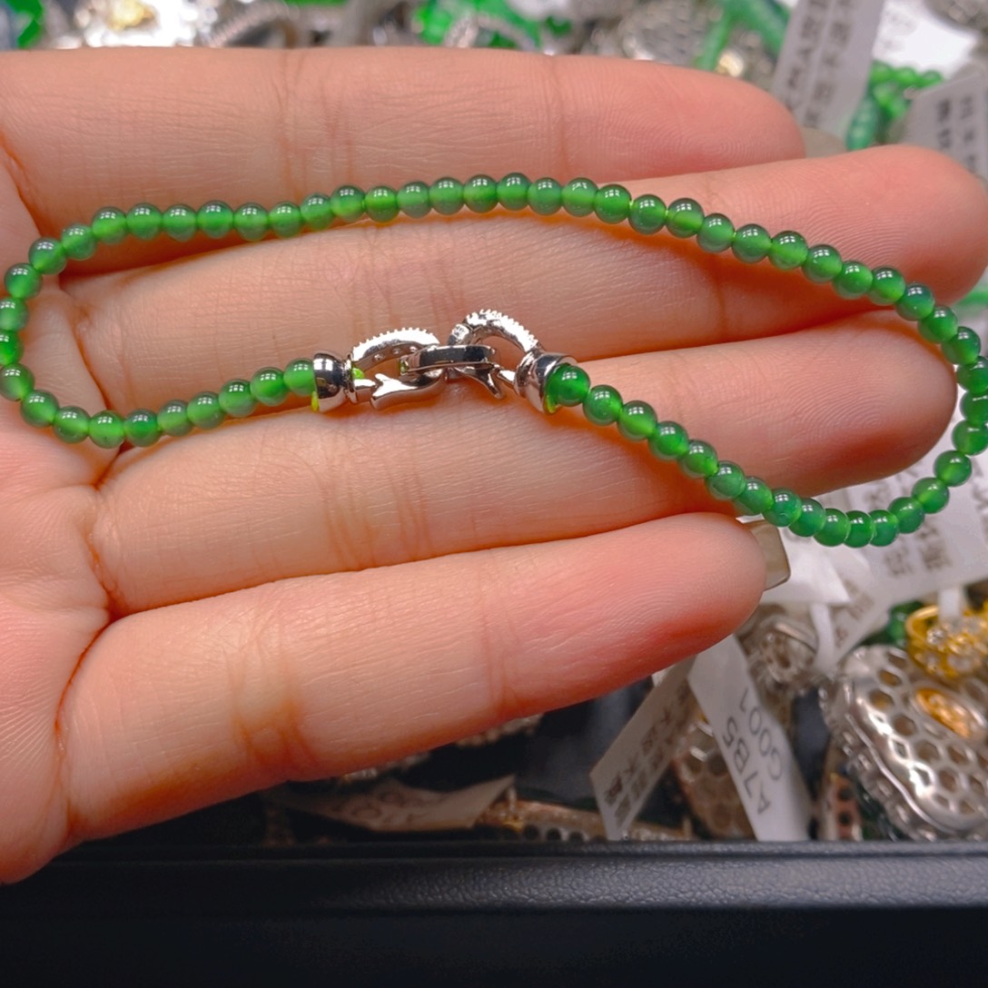 翡翠手链未镶嵌888889999