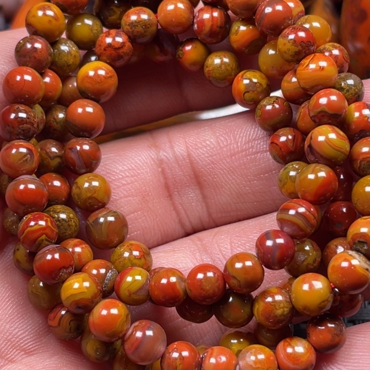 幸***人玛瑙/玉髓未镶嵌颈饰