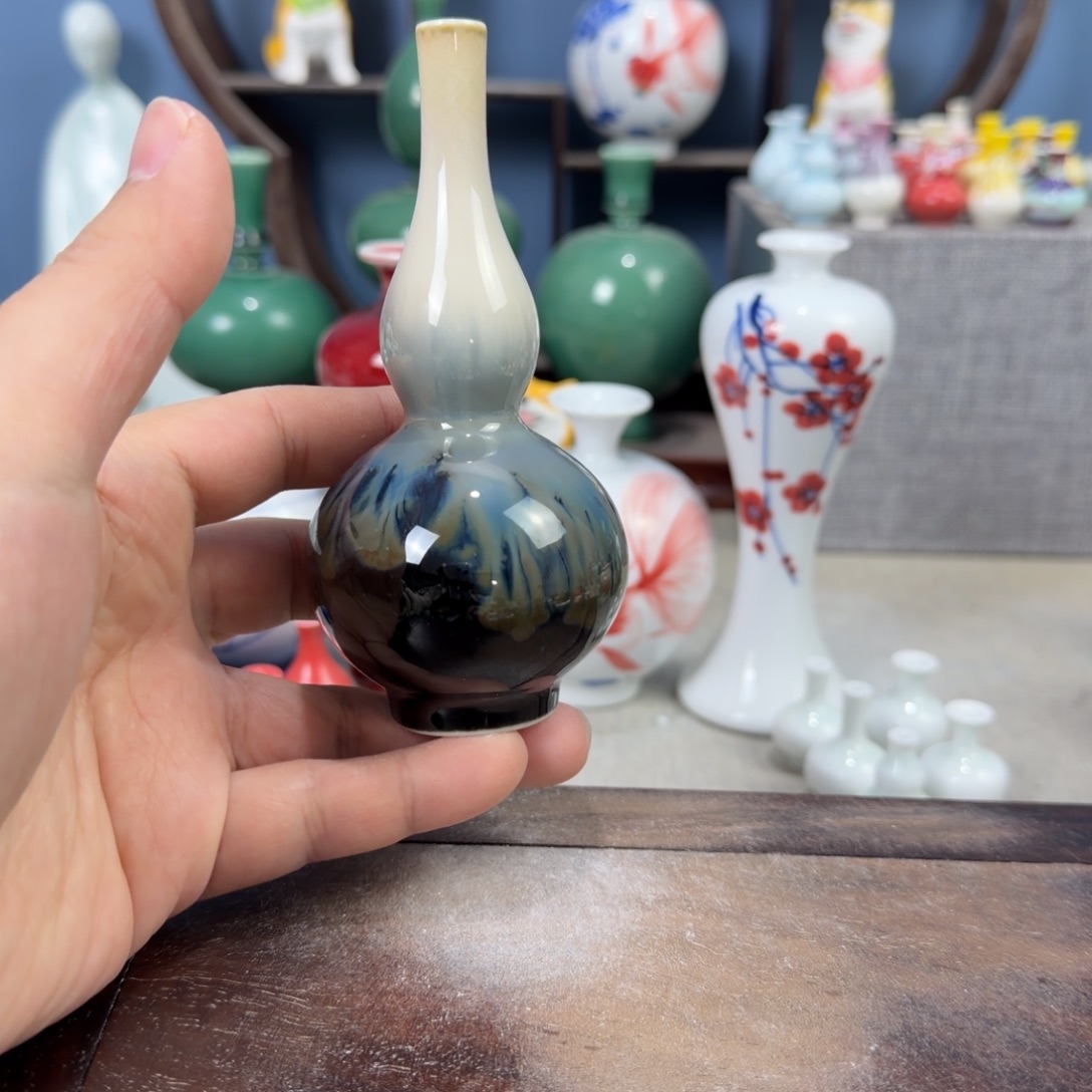 陶瓷手工小花器摆件