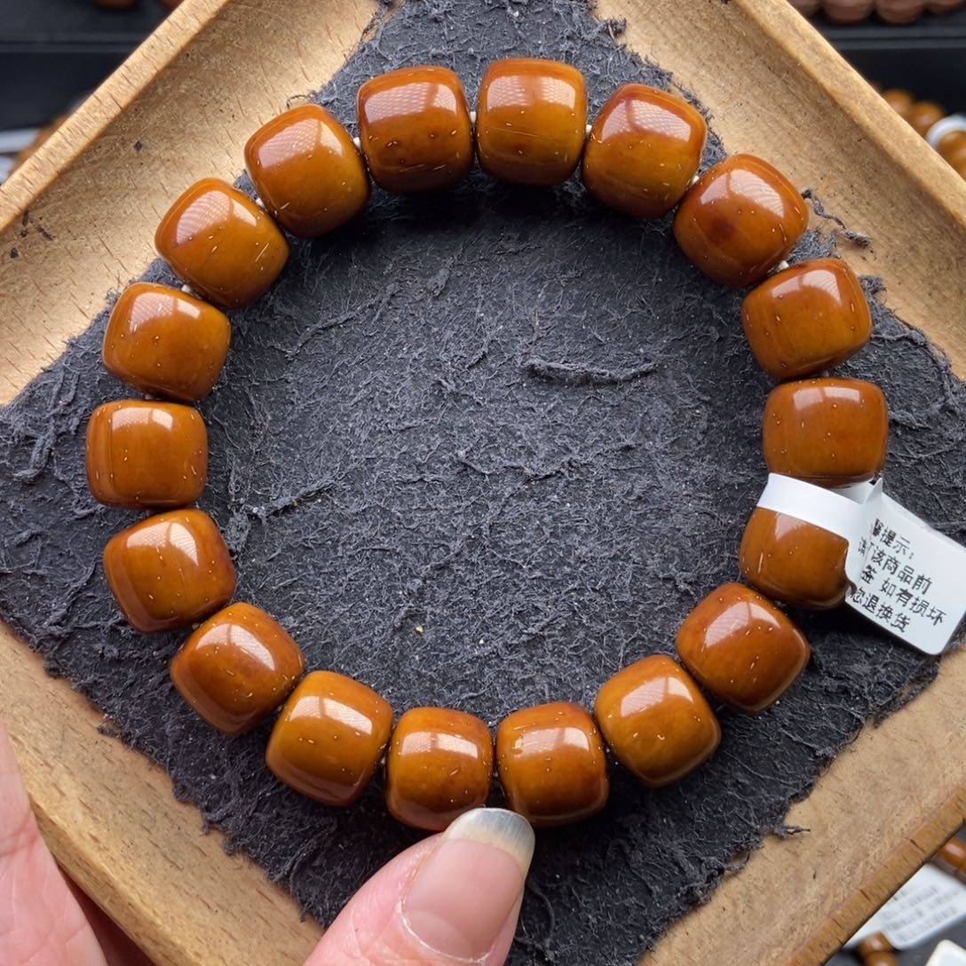 紫金鼠手串13.5mm天花板短轴近实心老型