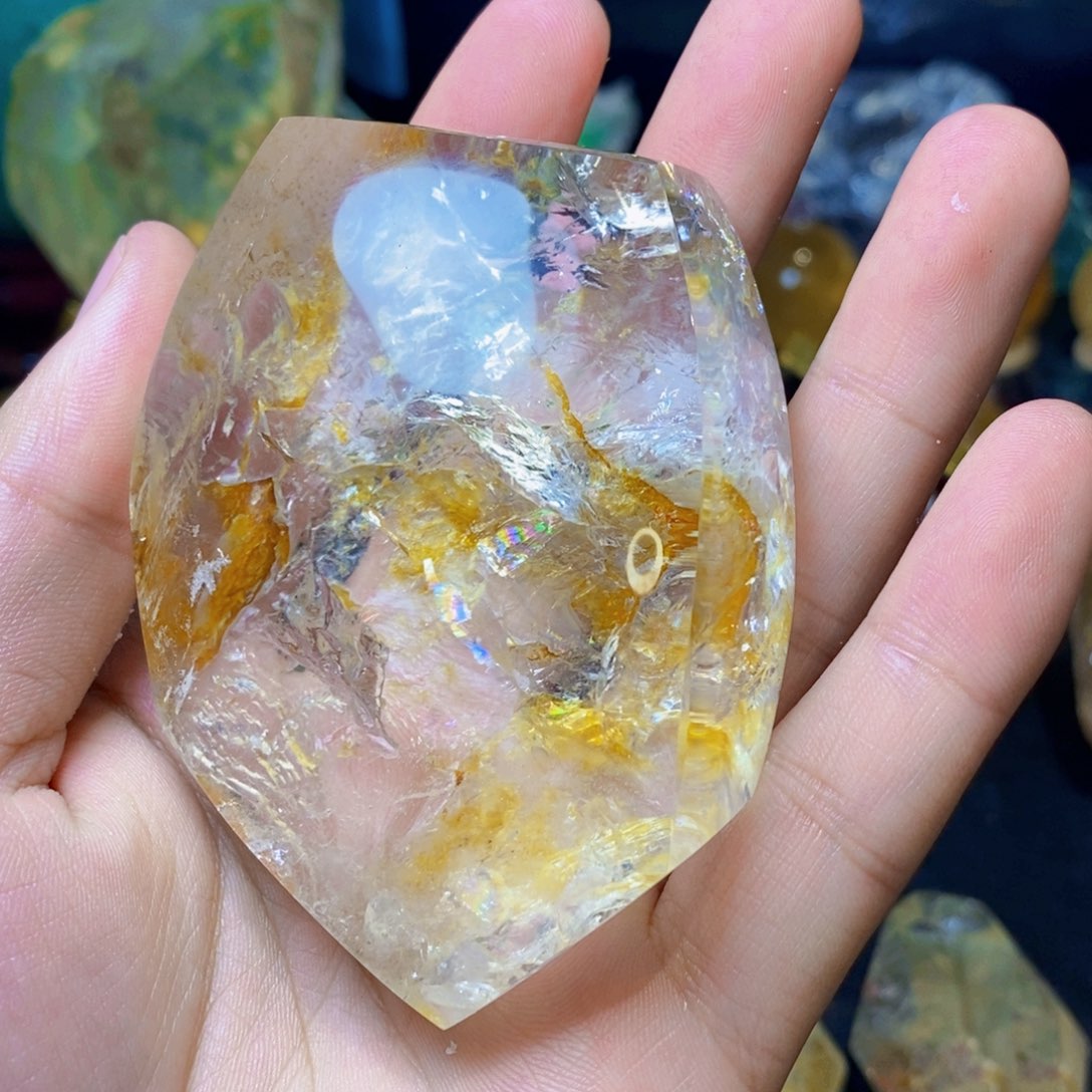 水晶天然礁花水晶未镶嵌杨*