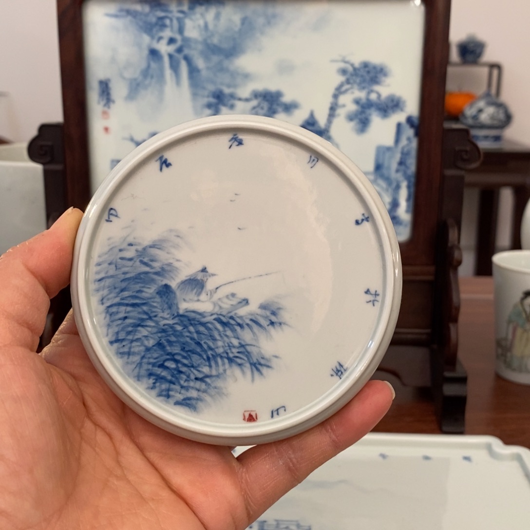 涵*宋墨文人雅器盖置