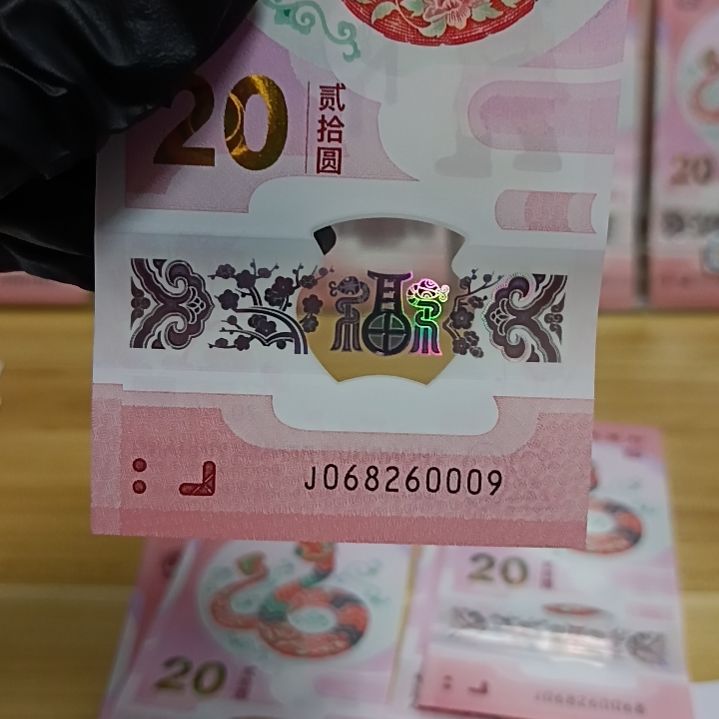 塑料蛇钞号码如图068260009