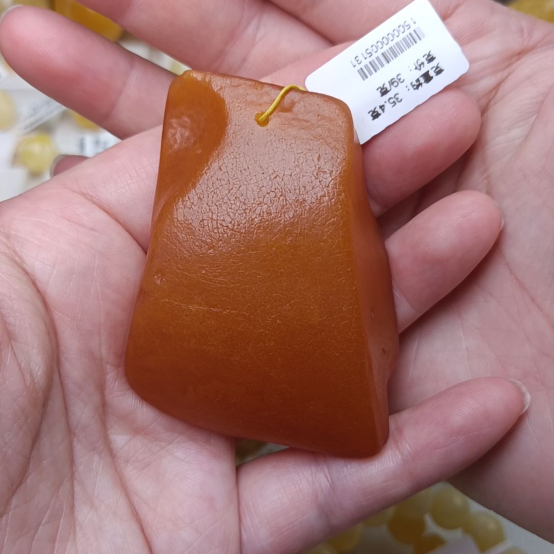 未镶嵌蜜蜡吊坠(不含链)原皮原石吊坠手把件