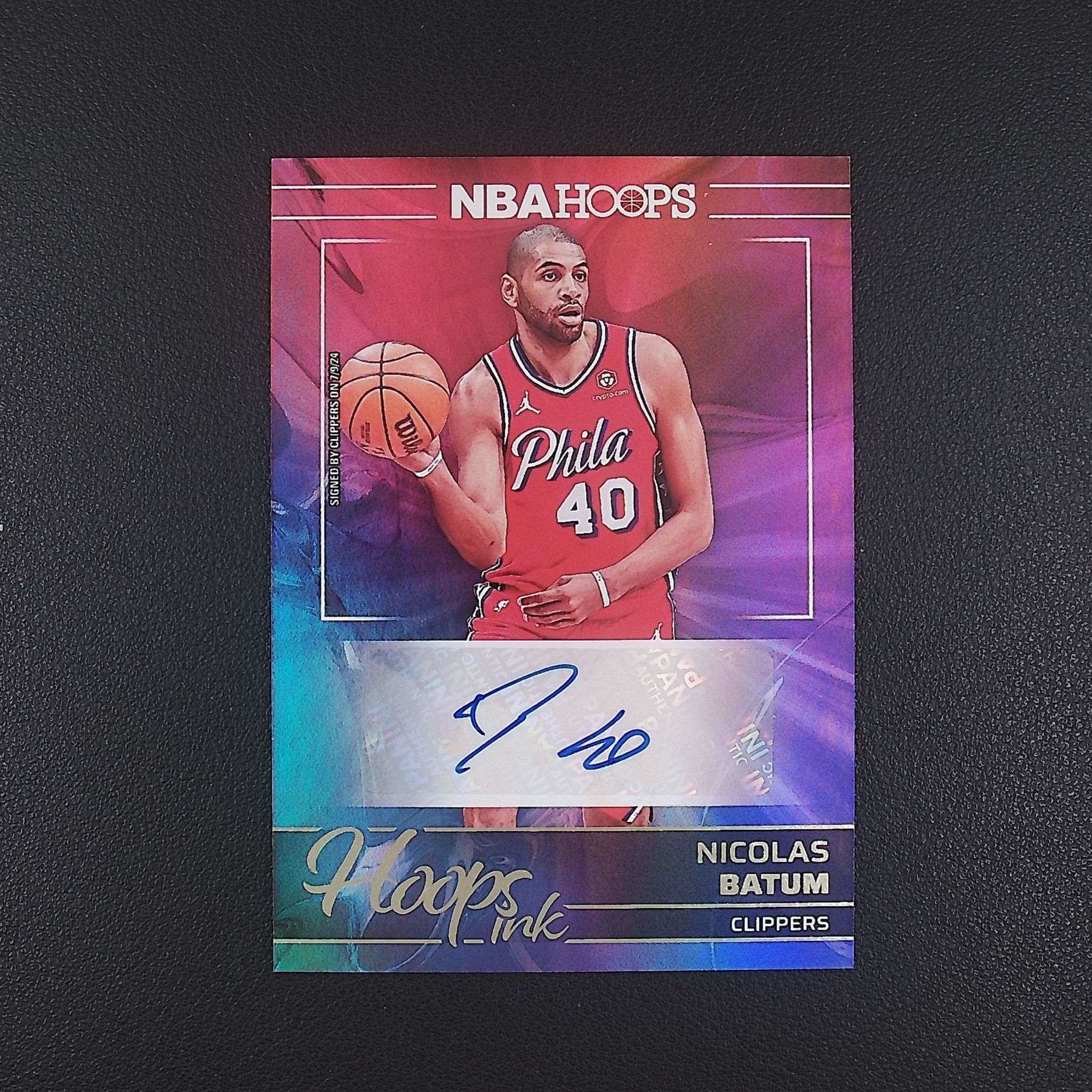 尼古拉斯巴图姆 HOOPS 无编 帕尼尼NBA国宝手提签字球星卡 