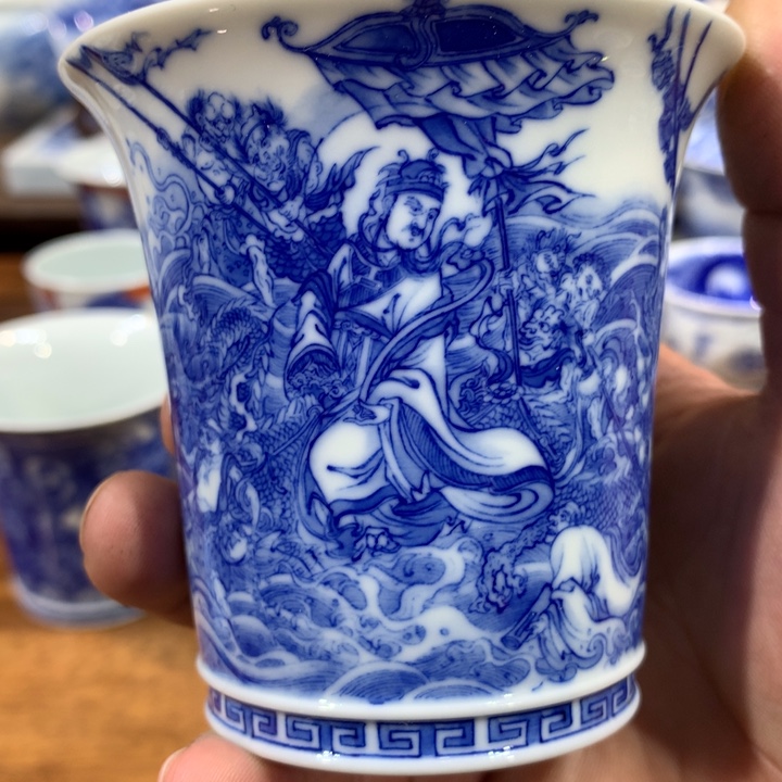 晓竹窑青花三官出巡