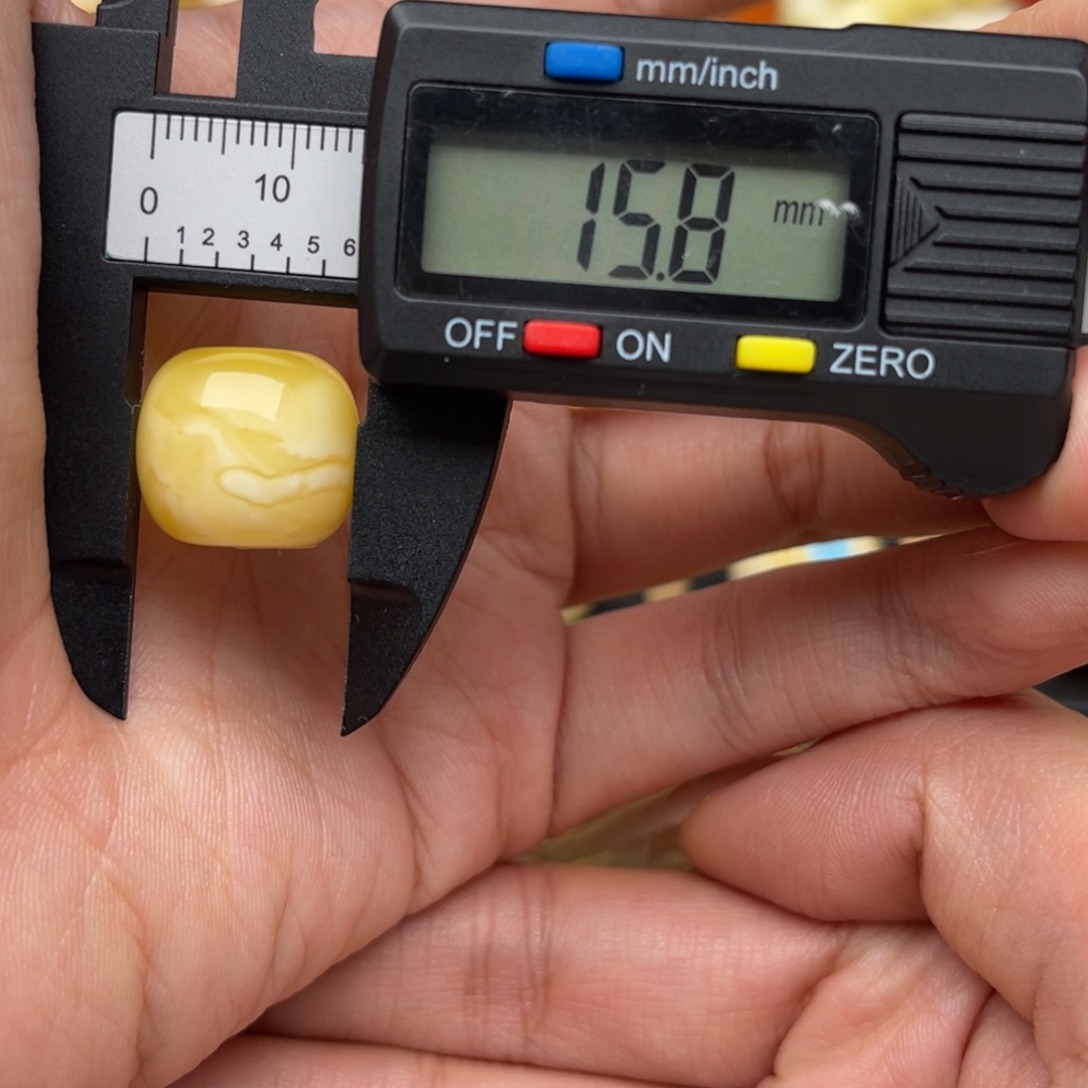 琥珀未镶嵌裸石蜜蜡墩子静