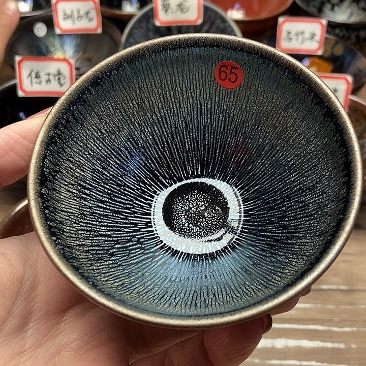 茶盏杨飞银毫纯手工建盏