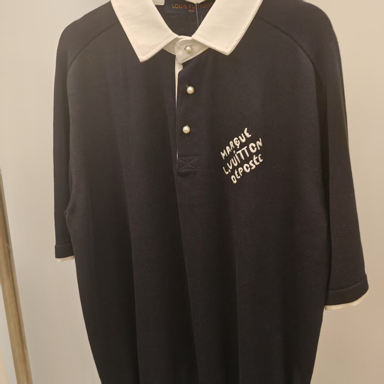 99新 LouisVuitton/路易威登 珍珠短Polo衫 195