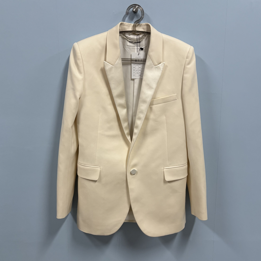 99新 YSL/圣罗兰 白色西装外套/40码/L52901