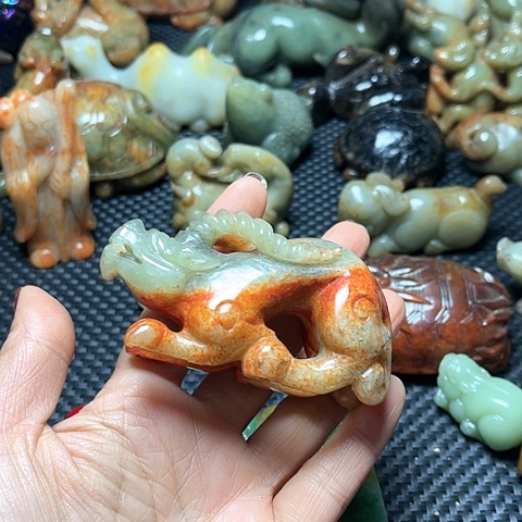 白玉菩提吊坠摆件