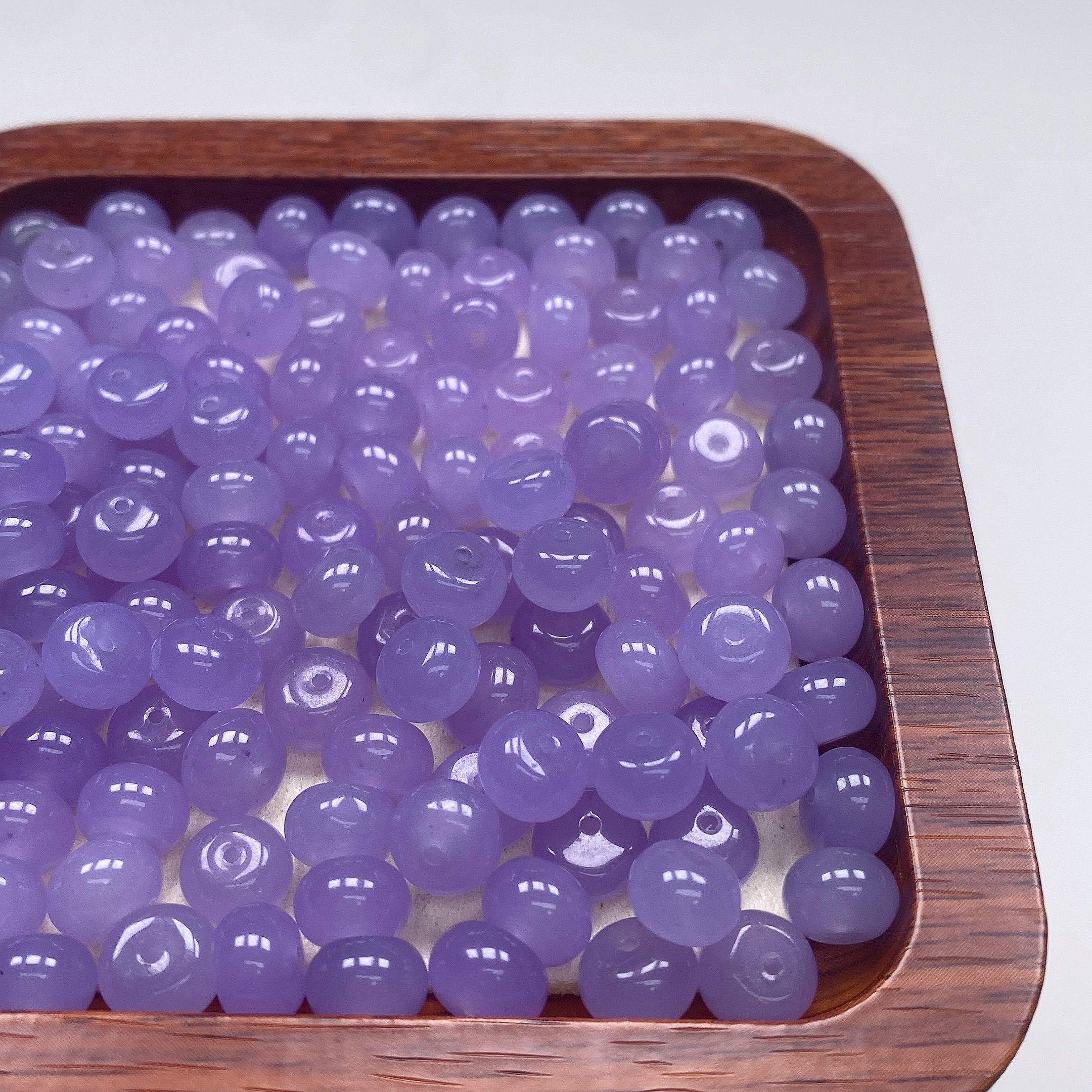 卡8➕天然缅a紫罗兰算盘珠 多样性发一颗