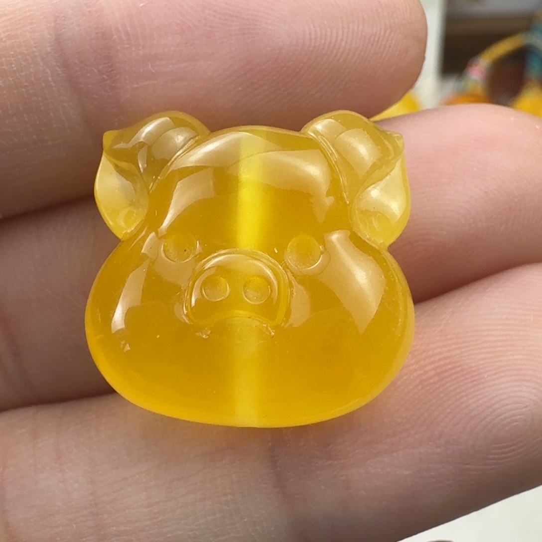 蜜蜡未镶嵌珠宝奇石全品 19.3×18.7×9.6mm