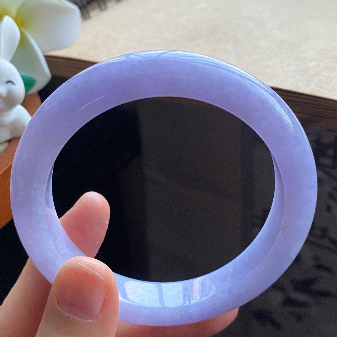 319盘！2055号55.8-12-8.5 正圈紫罗兰紫罗兰翡翠手镯就翡翠手镯