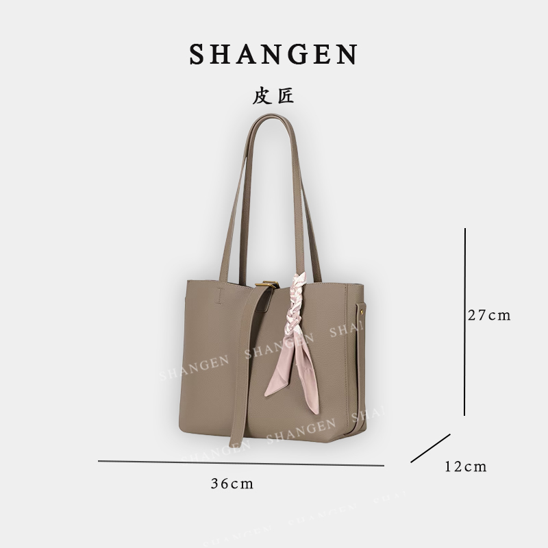 【尚恩CC】GQ-8770-大象灰-轻奢时尚女士新款单肩托特包