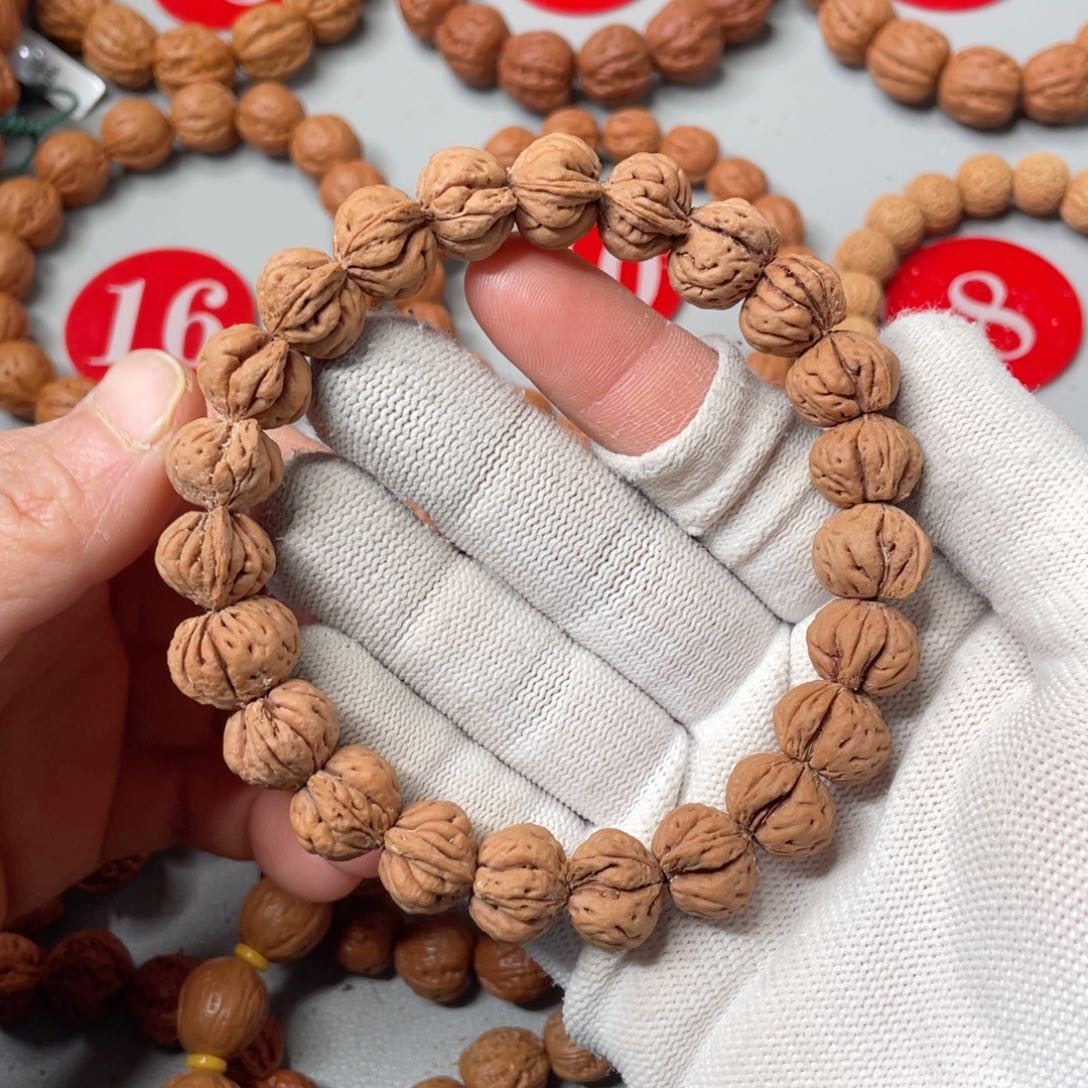 文玩核桃手串14mm小蟠桃文玩桃核手串