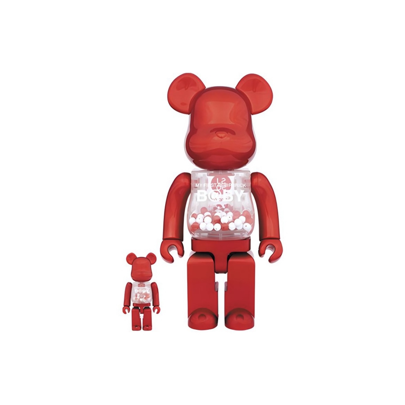 【微瑕盒齐】Bearbrick SJ50 红千秋 400%玩具