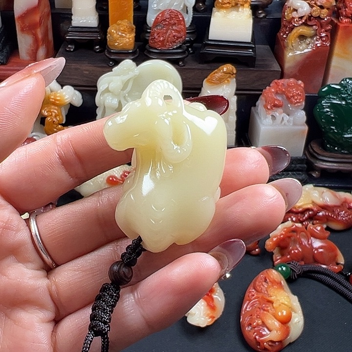 寿山石用****7老性芙蓉石