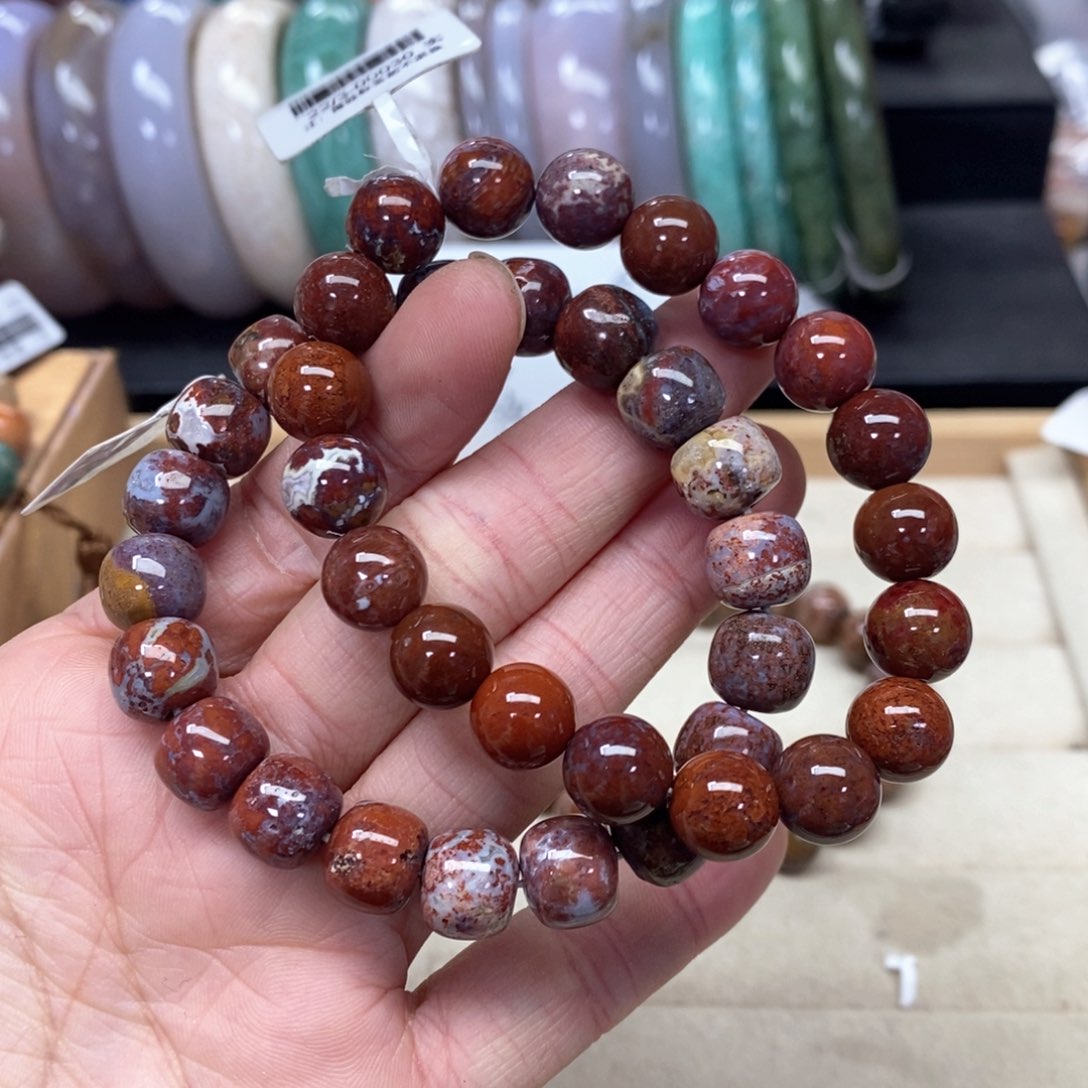 硅化珊瑚（珊瑚玉）手链未镶嵌小**～042