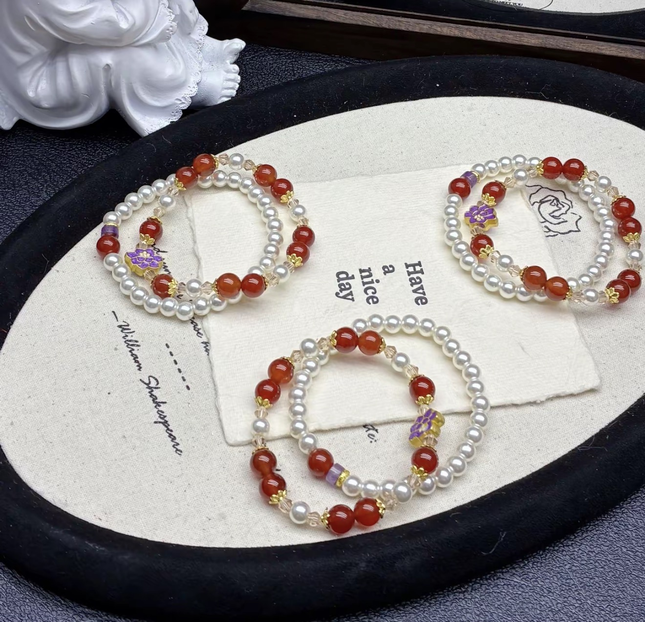 【梵星3】天然水晶天然石原创DIY手串（扣数选款）