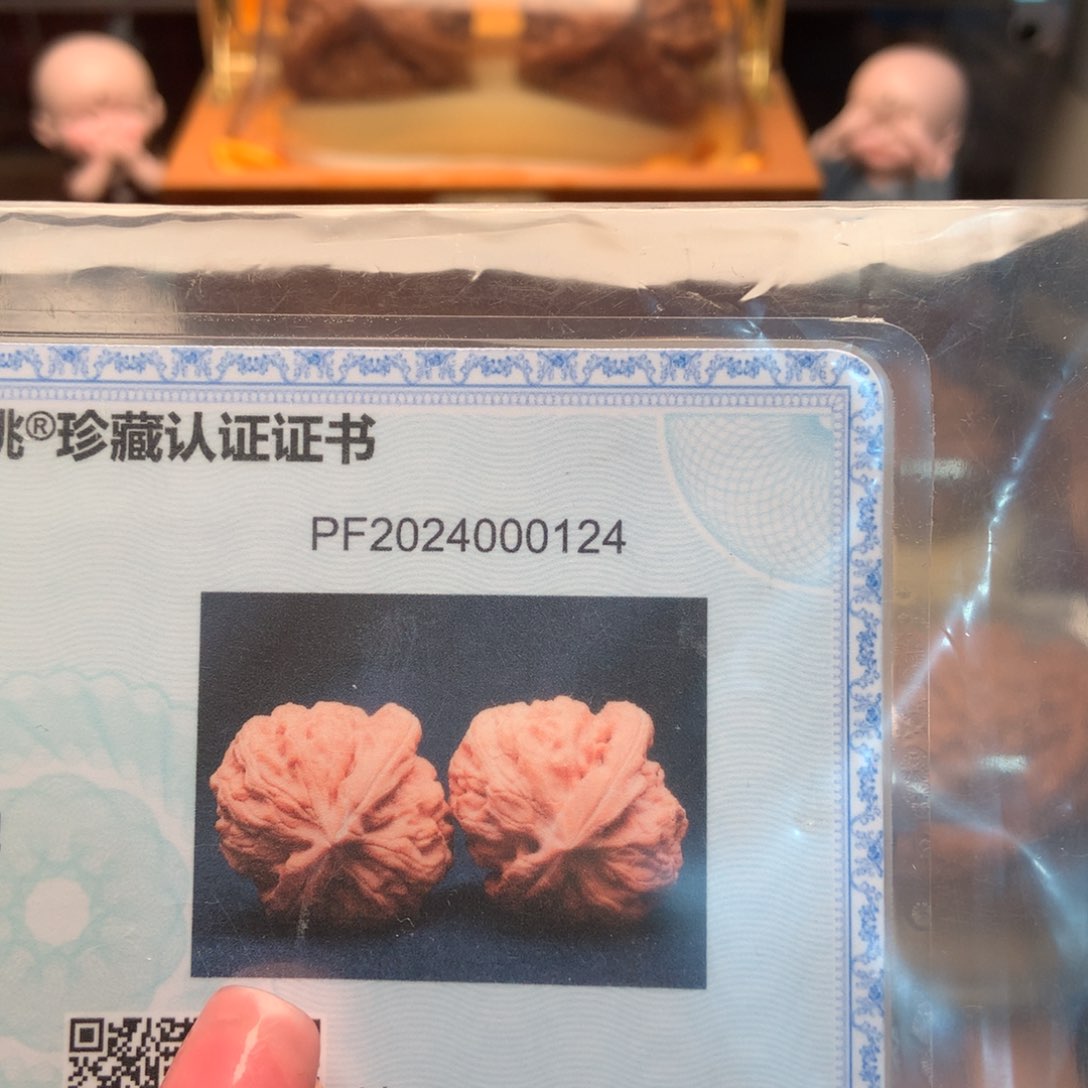 文玩核桃把件42红锦鲤