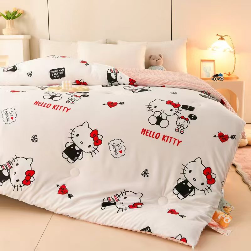 水洗棉豆豆绒被子被芯学生宿舍大豆春秋棉被冬被母婴新款四季通用