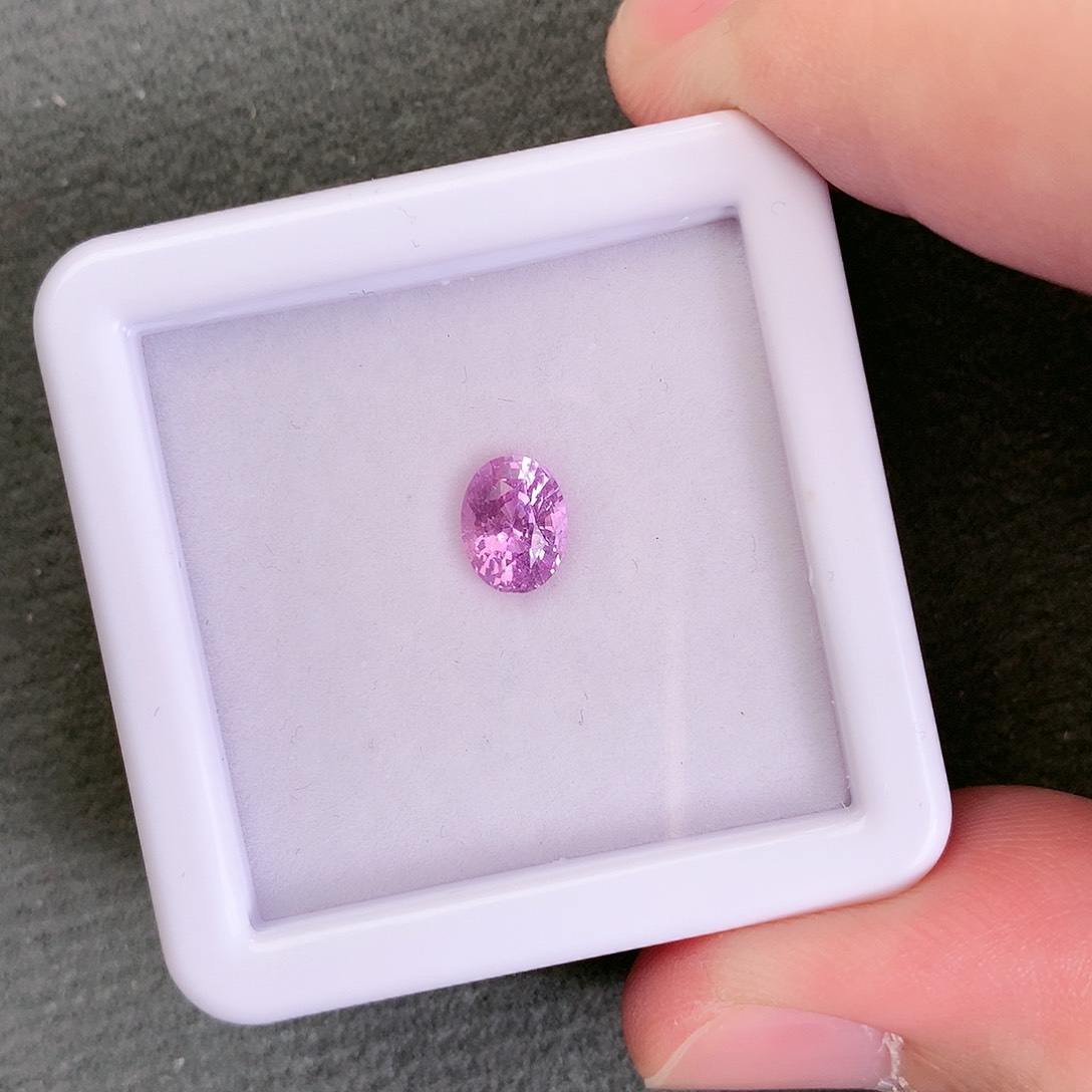蓝宝石裸石未镶嵌无烧帕帕拉恰1.21ct