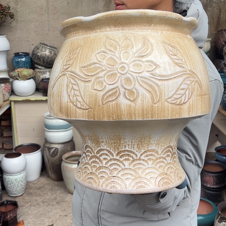 红陶复古火锅口径23高度19