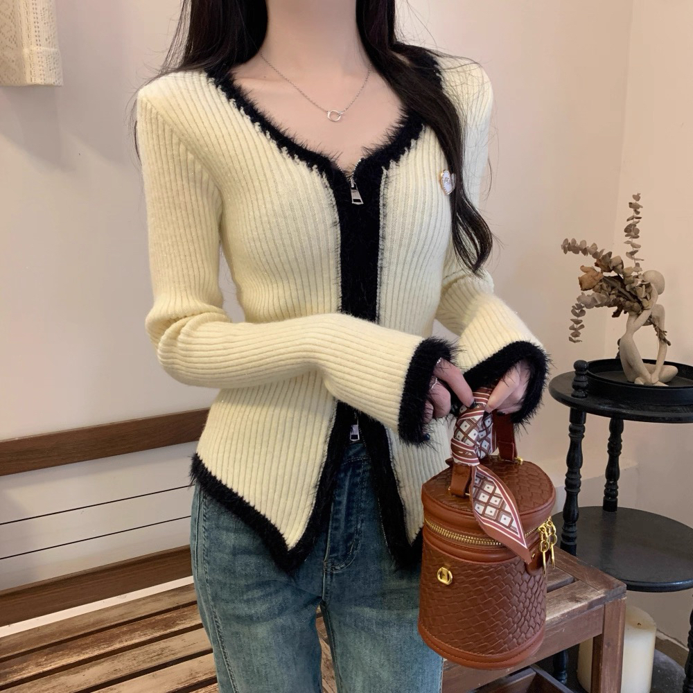 《艳小姐》家气质显瘦纯欲上衣