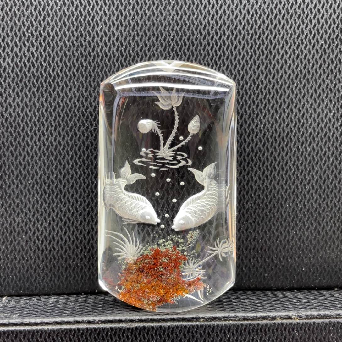 未镶嵌颈饰水晶年年有鱼