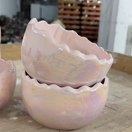 多肉绿植陶瓷花盆9.9包邮，有孔