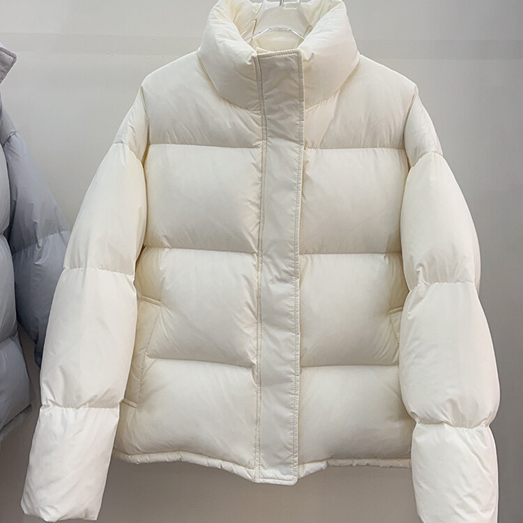 2025年新款95白鸭绒小个子短款羽绒服女加厚面包服立领冬季外套潮