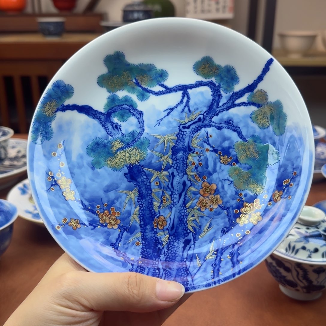 景德镇陶瓷手绘壶承