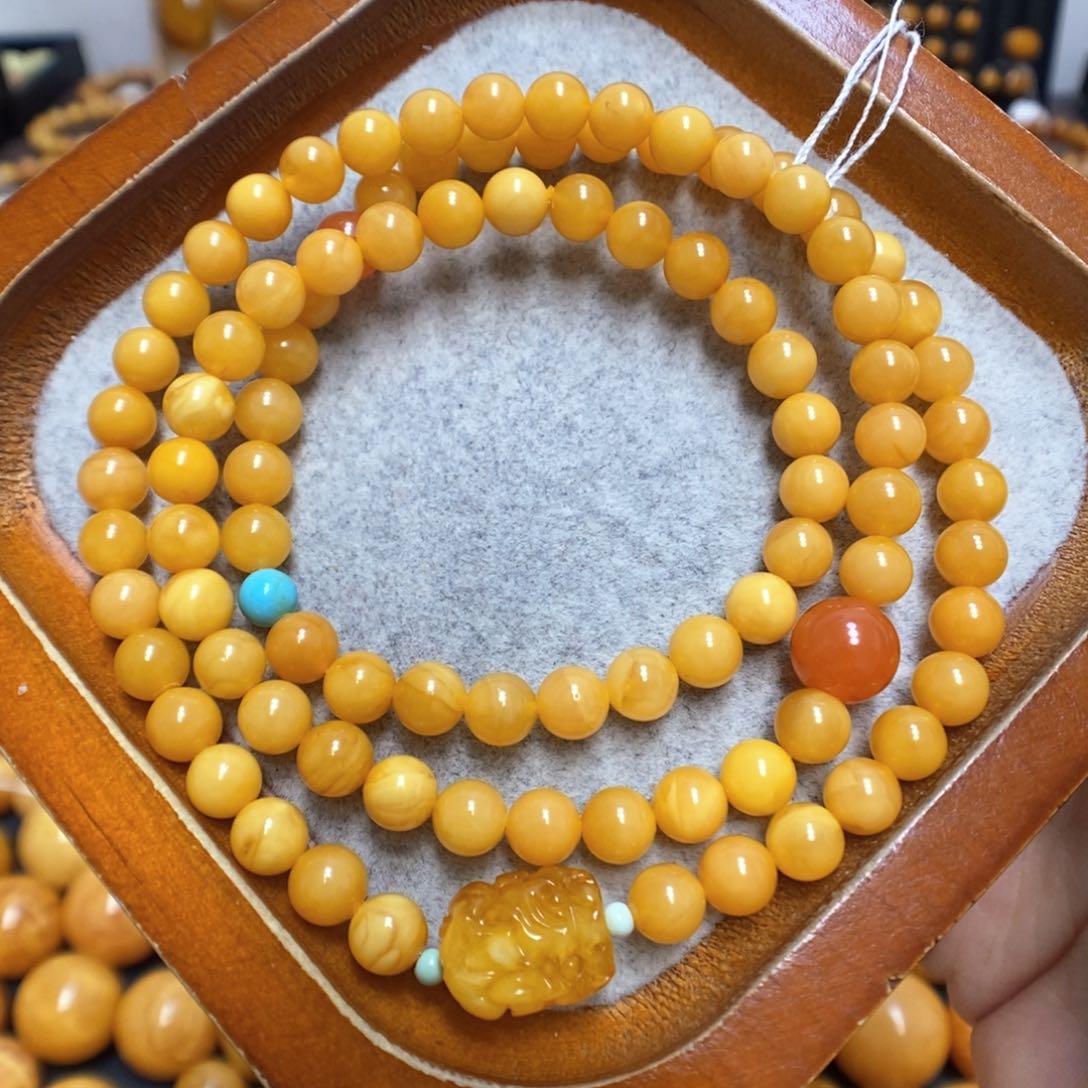 蜜蜡手链未镶嵌蜜蜡