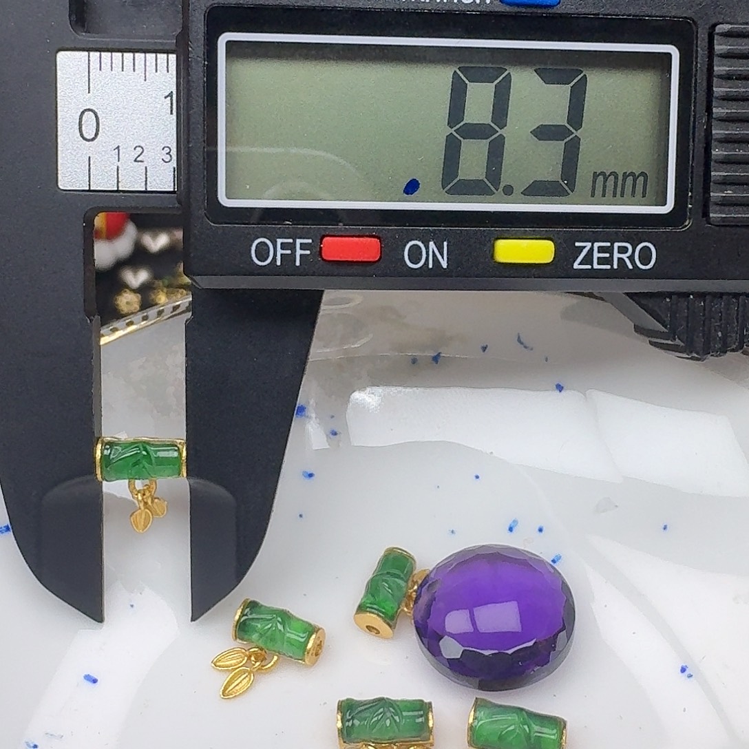 银S925镶嵌紫晶颈饰紫水晶925镶嵌131
