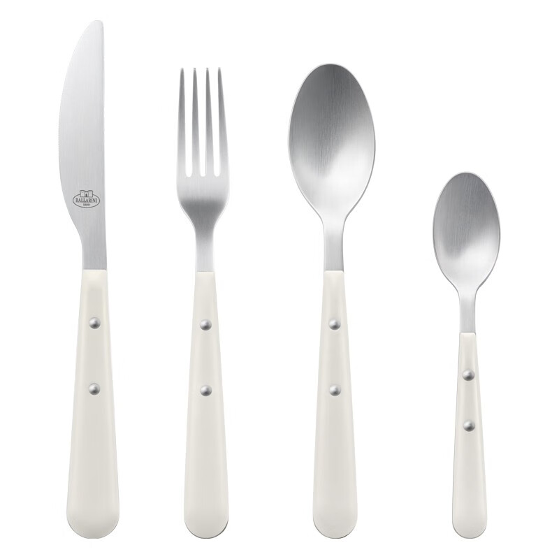 【A等品微瑕】巴拉利尼 阿沃拉系列西餐具4件套(白色) 1024128