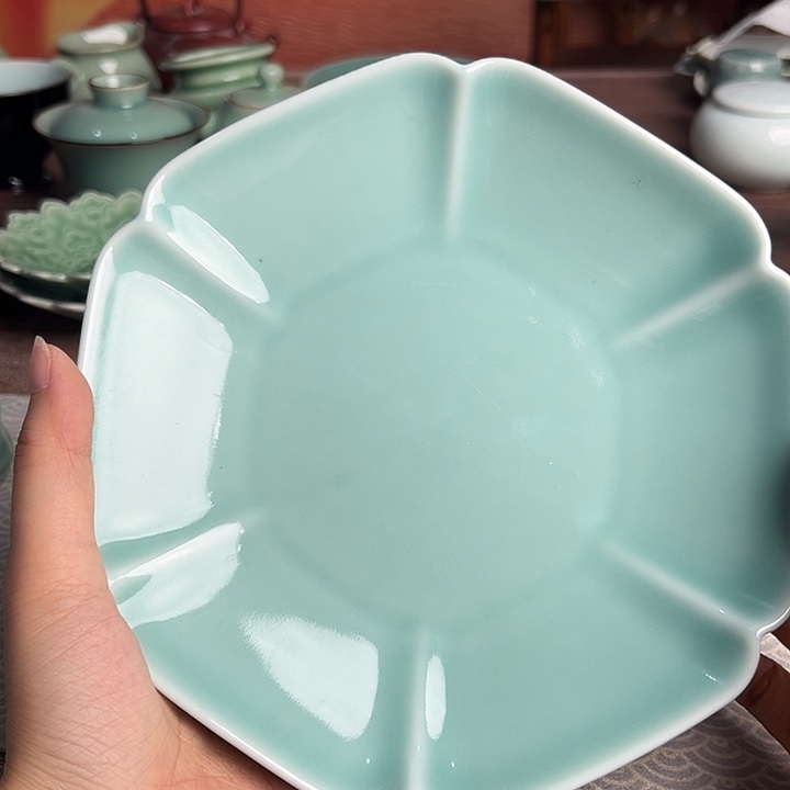 龙泉云间青瓷小米茶器