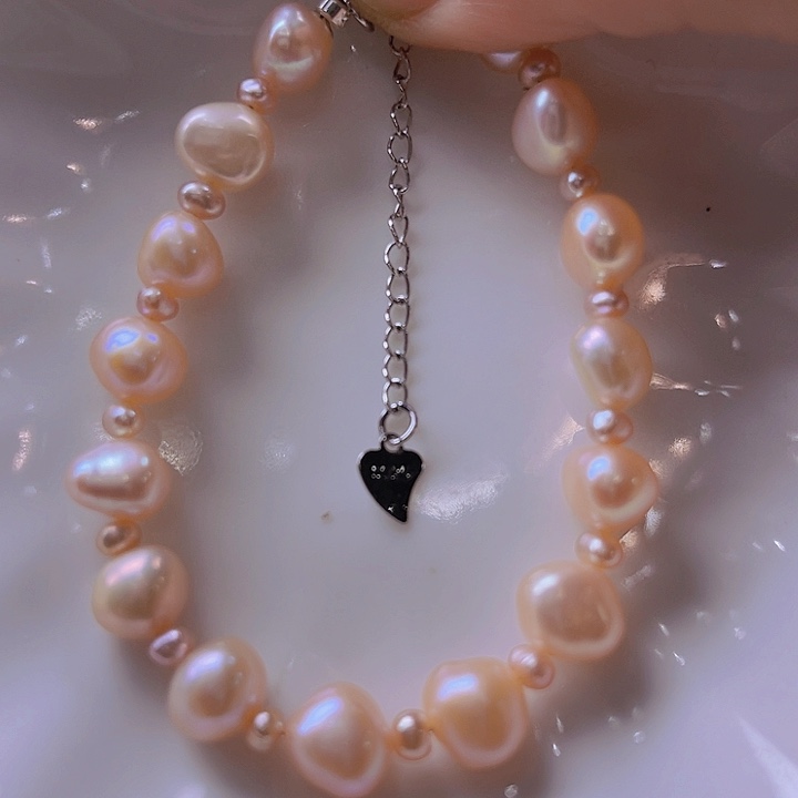 淡水珍珠手绳合金