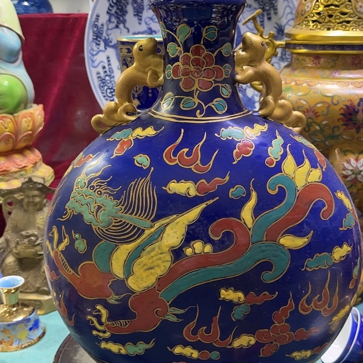 盖碗摆件摆件瓷器摆件