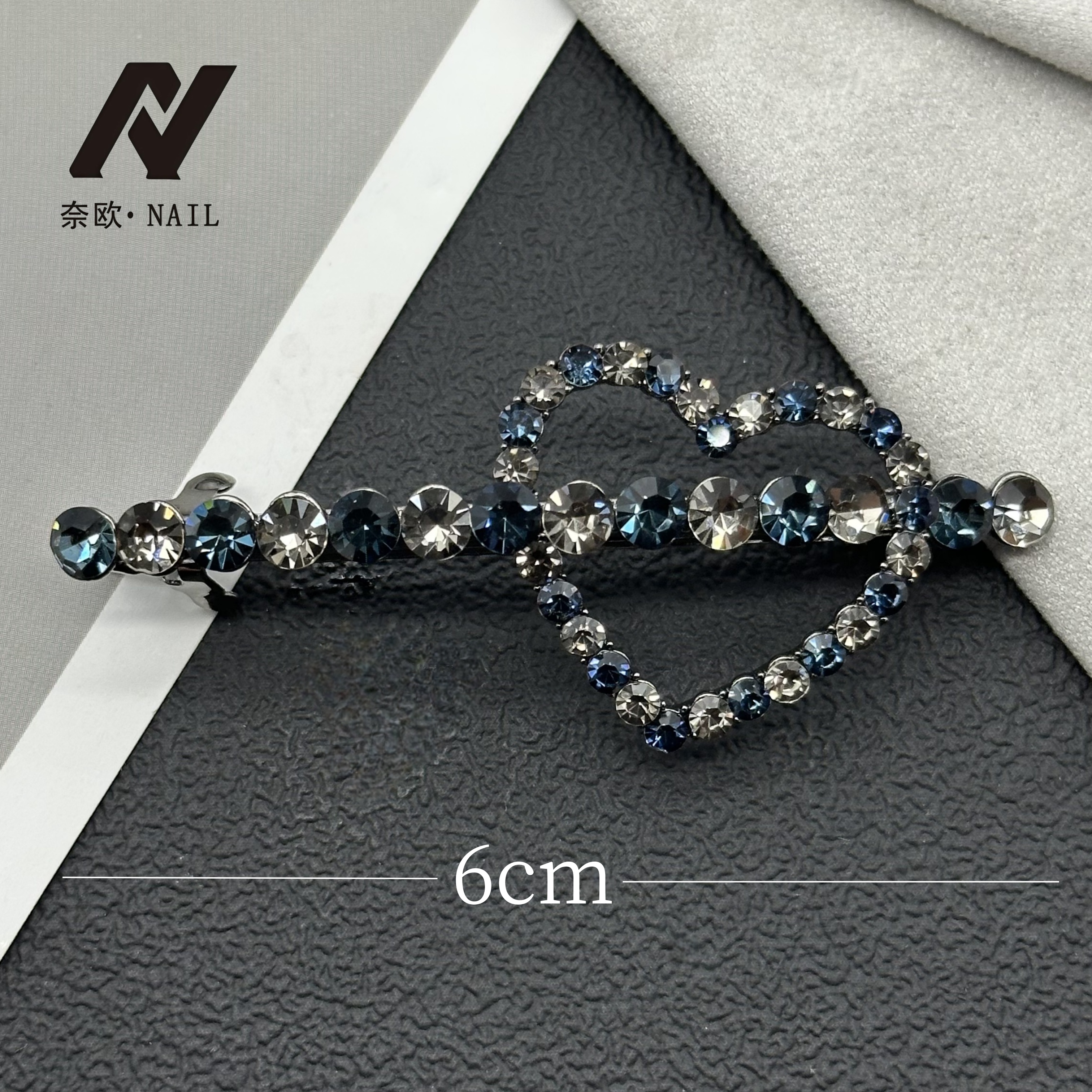 【NAIL·奈欧】设计师系列6081爱心弹簧夹气质