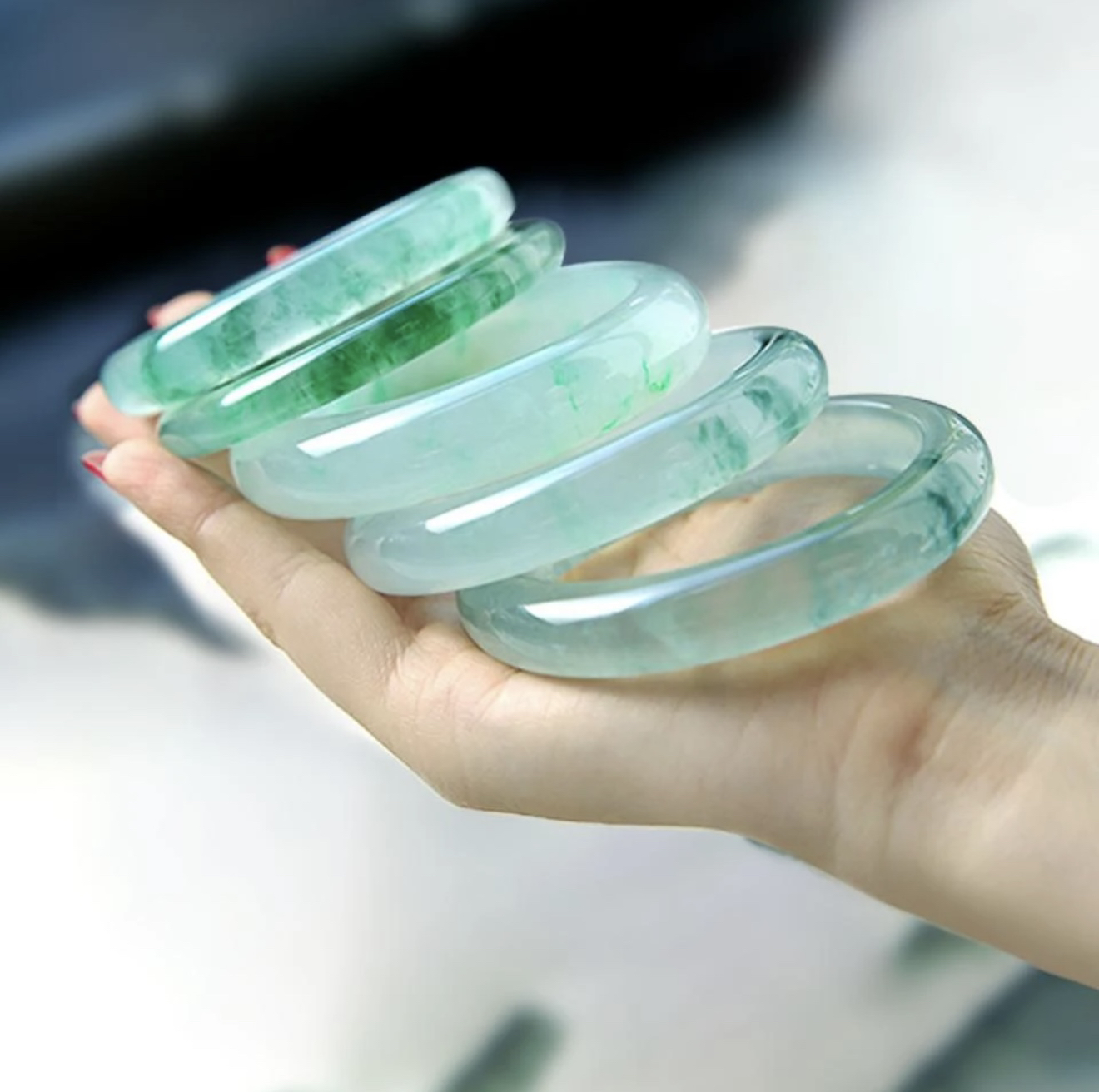 （勿拍)-精美时尚美人镯手镯圈口测量教程链接