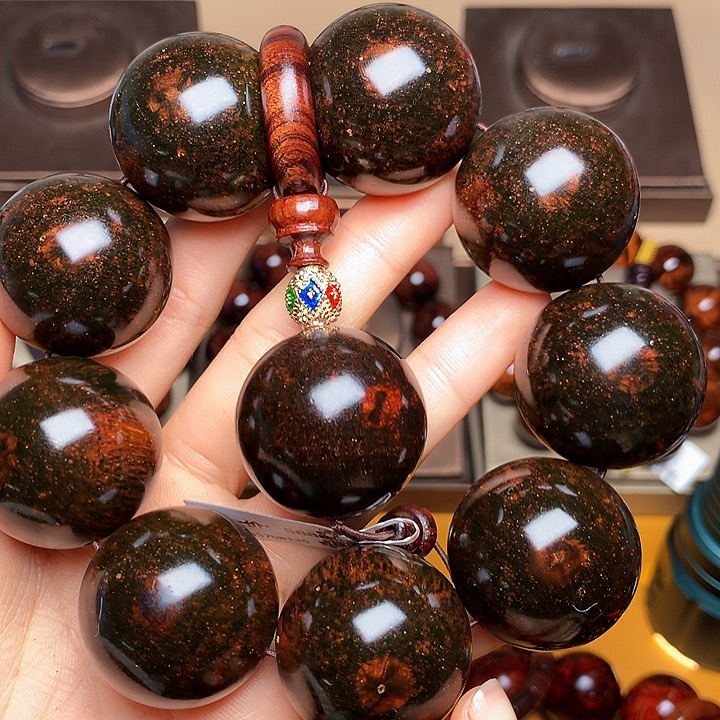 花梨木类手串/手链黄花梨风化料老挝花梨土埋料3.0