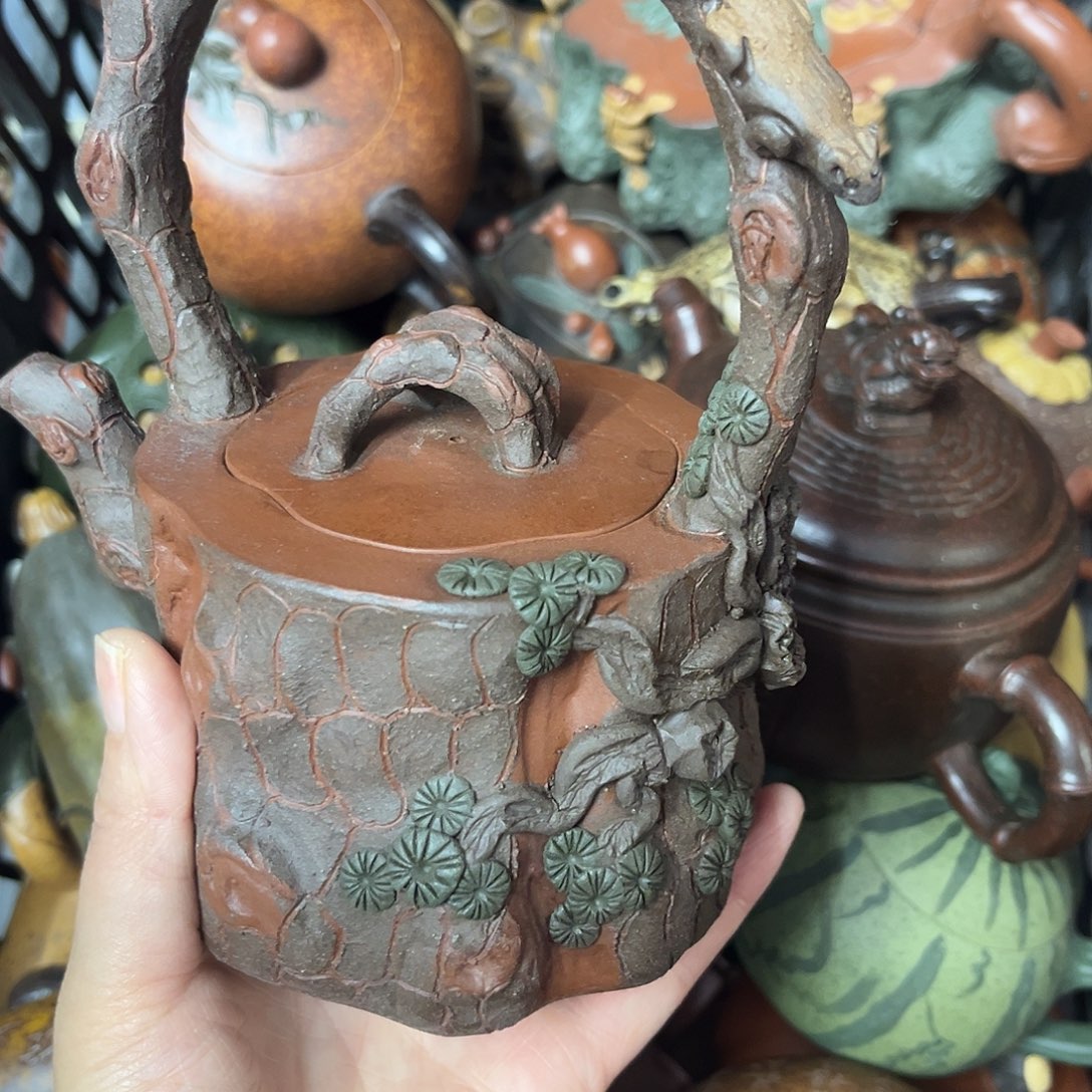 紫砂茶壶老***三紫砂壶泡茶330